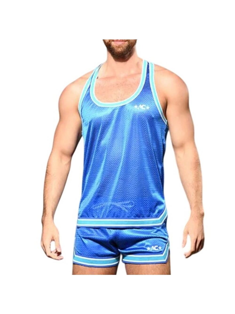 Andrew Christian Baller Tank Medium Royal Blue